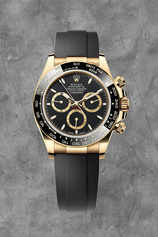 Cosmograph Daytona Yellow Gold Oysterflex Black Dial