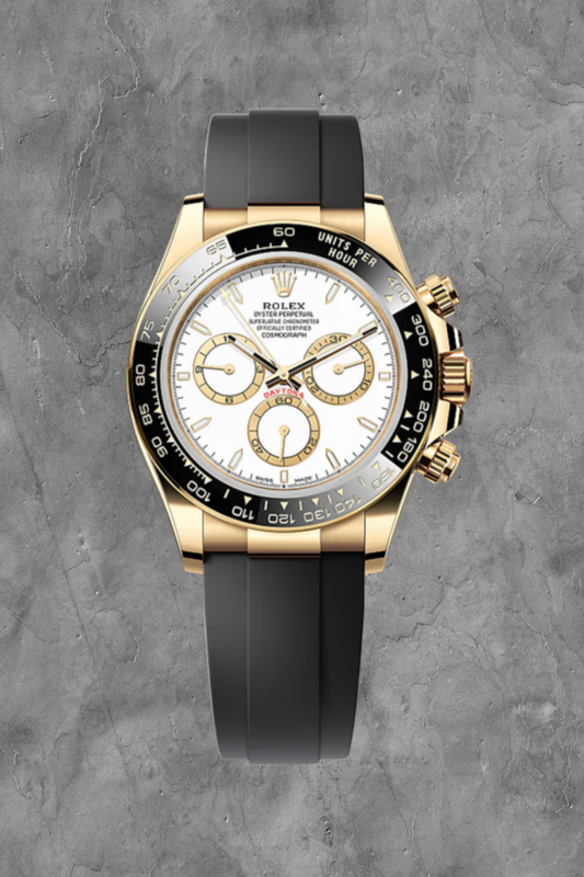 Cosmograph Daytona Yellow Gold Oysterflex White Dial