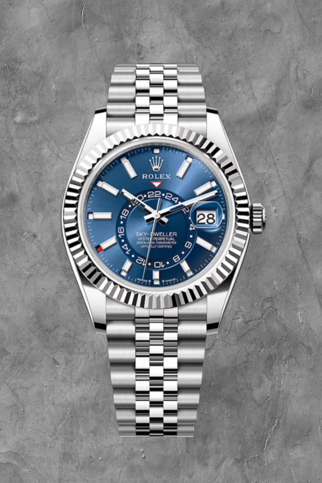 Sky-Dweller Oystersteel Jubilee Blue