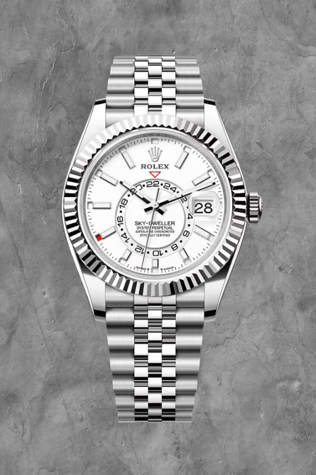 Sky-Dweller Oystersteel Jubilee White