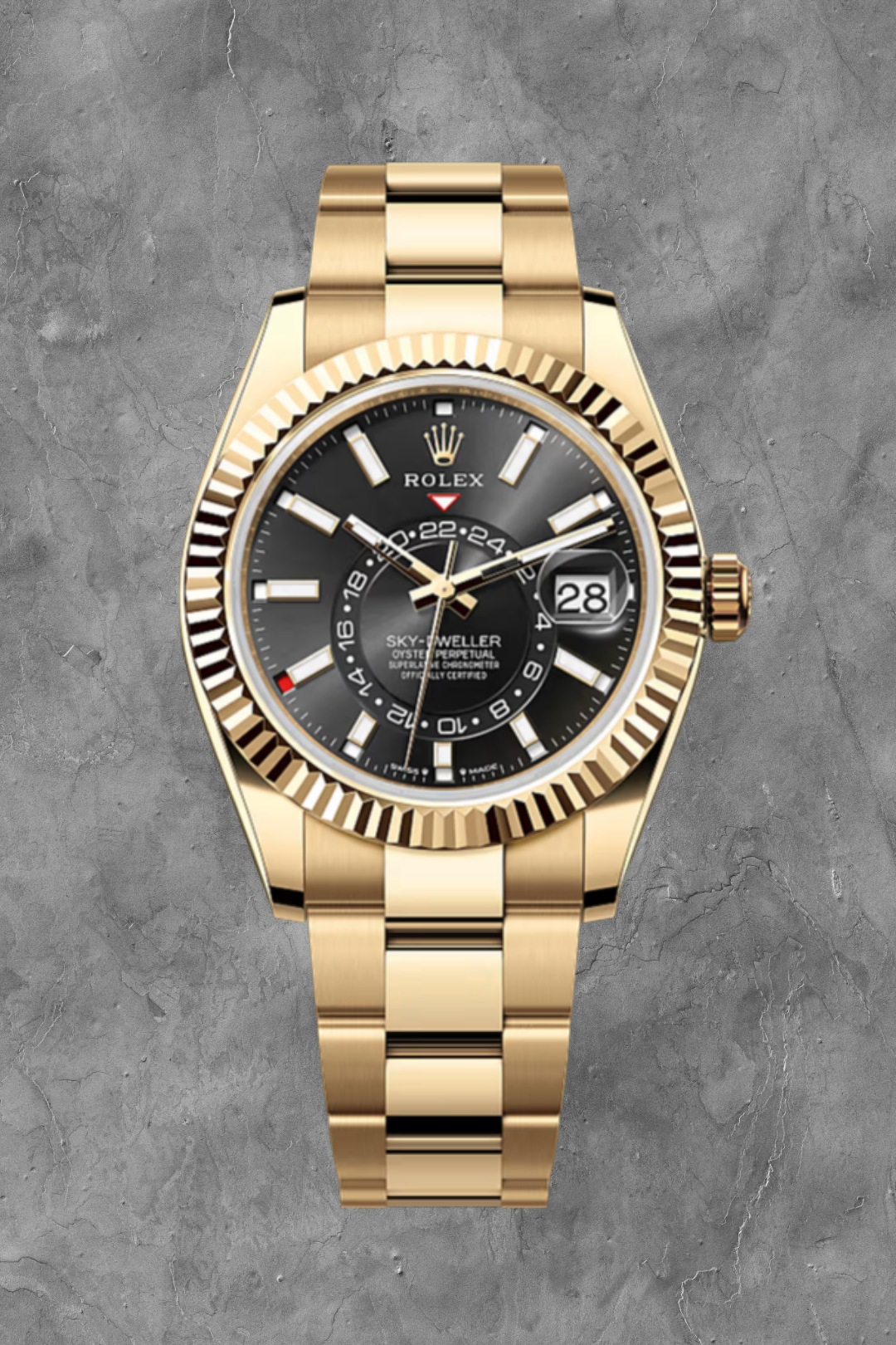 Sky-Dweller Yellow Gold Black